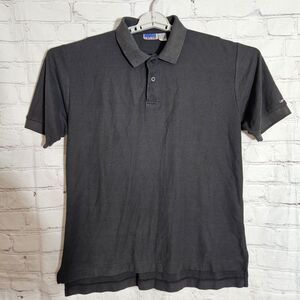 Vintage Levis Mens L Black Polo Shirt 80s Faded Casual Short Sleeve Retro Style